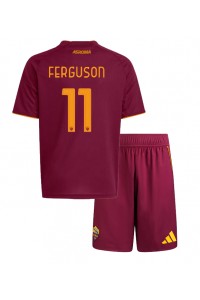 AS Roma Evan Ferguson #11 Babyklær Hjemme Fotballdrakt til barn 2025-26 Korte ermer (+ Korte bukser)
